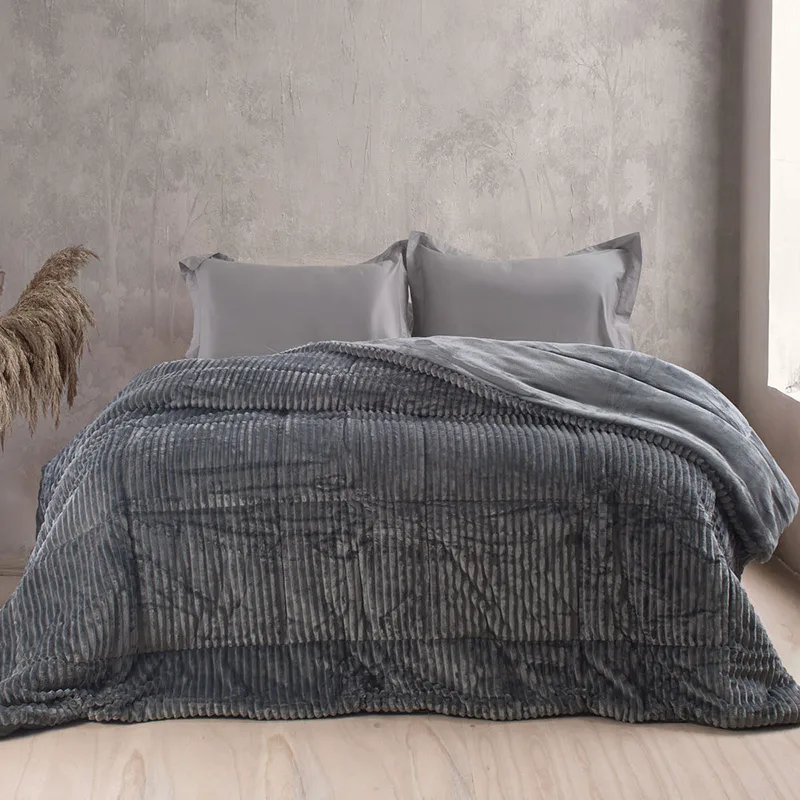 Κουβερτοπάπλωμα Υπέρδιπλο 220X240 Rythmos Etoile Γκρι (220x240)