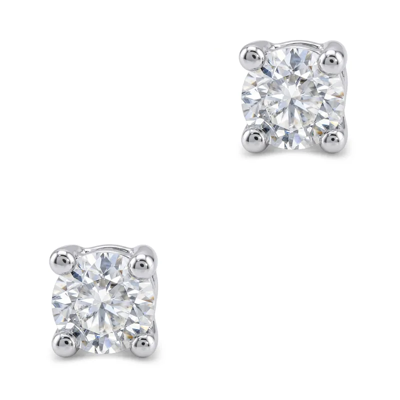 Σκουλαρίκια με Moissanite Diamonds από Ασήμι SK4060