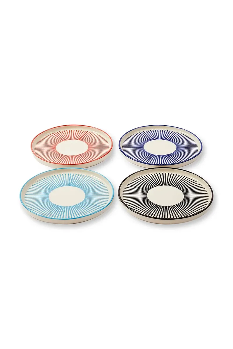 Σετ πιάτων γλυκού Pols Potten Handpainted 20 cm 4-pack