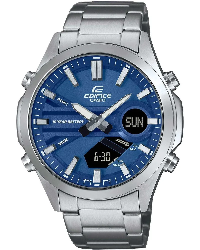 CASIO Edifice Chronograph - EFV-C120D-2AEF, Silver case with Stainless Steel Bracelet