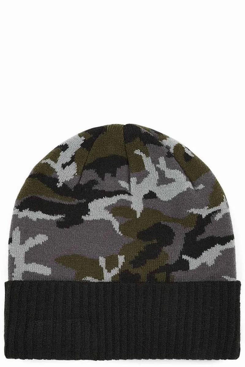 Σκούφος New Era Camo Ribbed 80337579-BLKCAM