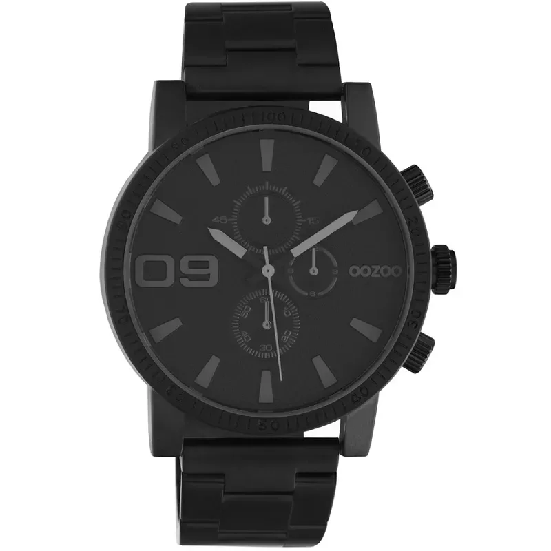 Ανδρικό ρολόι OOZOO Timepieces Black Metallic Bracelet C10709 C10709