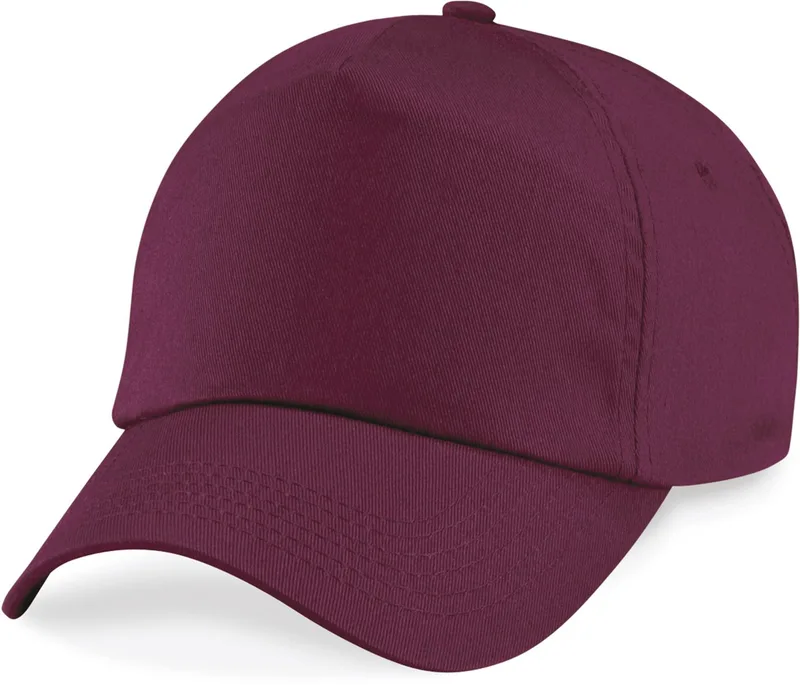 Παιδικό Καπέλο B10b Beechfield Πεντάφυλλο Junior Burgundy