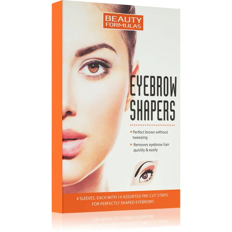 Beauty Formulas Eyebrow Shapers ταινίες αποτρίχωσης Για τα φρύδια 4 τμχ