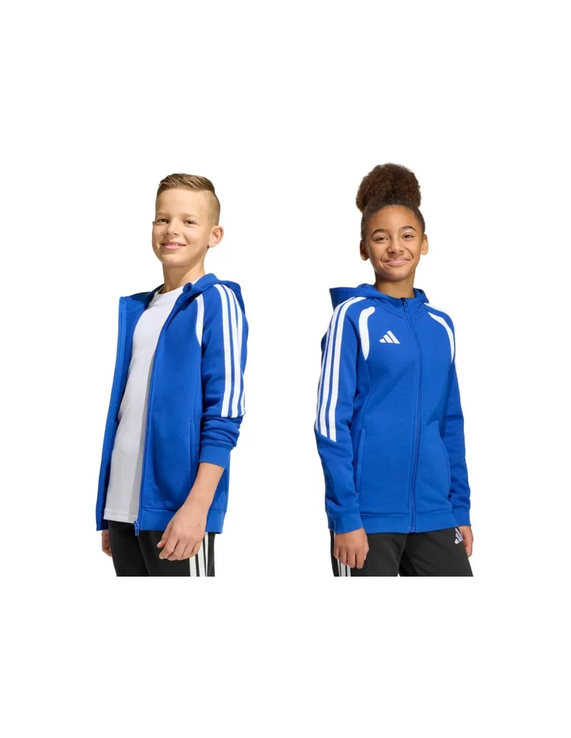 adidas Tiro 26 League Sweat Full Zip Hoodie for Kids Blue KF9102