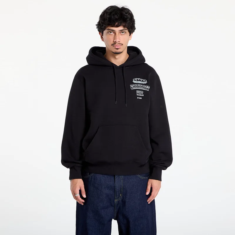 Φούτερ Carhartt WIP Hooded Sandwich Sweat Black/ Blue Fog S