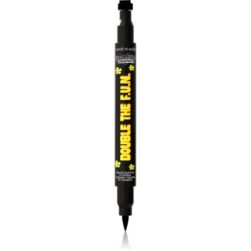 Wet n Wild SpongeBob SquarePants Double The F.U.N. Liquid Eyeliner & Stamp πολυλειτουργικό λάινερ ματιών απόχρωση Best Day Ever 1.2 ml