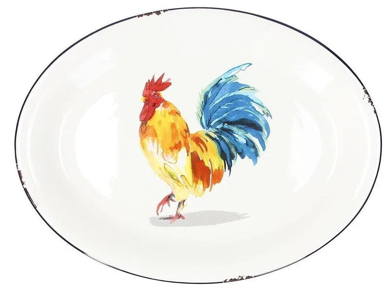 ΠΙΑΤΕΛΑ TOGNANA CASCINALE BLUE ΟΒΑΛ ΚΕΡΑΜΙΚΗ 38CM