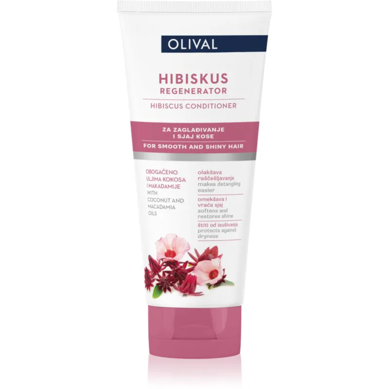 Olival Hibiscus αναγεννητικό μαλακτικό Για λάμψη και απαλότητα μαλλιών 200 ml