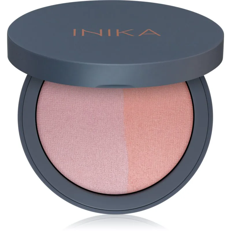 INIKA Organic Blush Duo διπλό ρουζ απόχρωση Ροζ Tickle 6,5 γρ