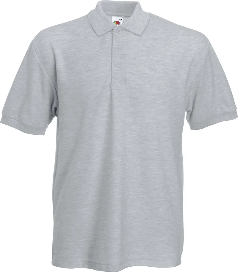 Ανδρική Μπλούζα Polo 63-204-0 Fruit of the Loom Heavyweight 65/35 Heather Grey
