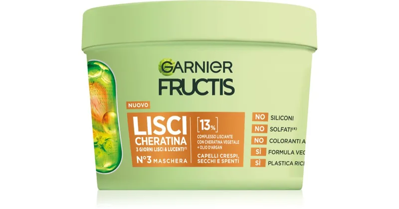 Garnier Fructis Lisci Keratin nourishing hair mask for shine 370 ml