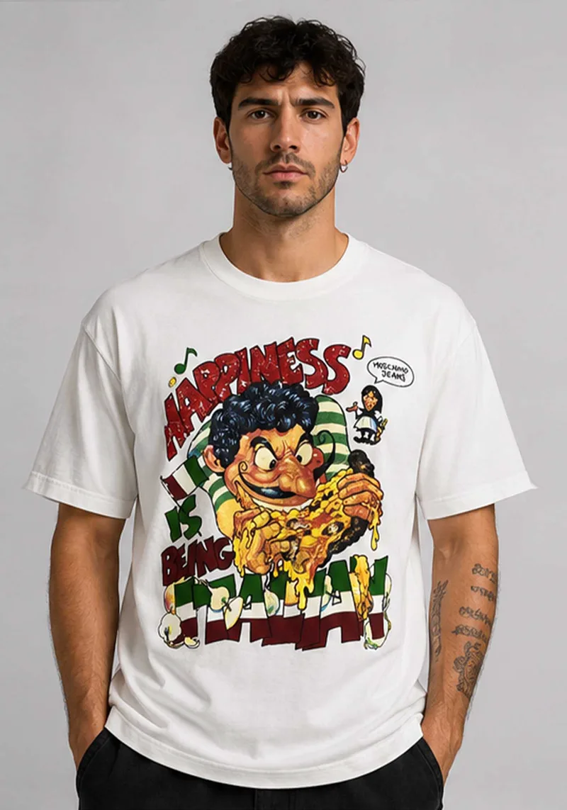 Moschino Μπλούζα Mad - M 7 004 15 M 0460 A00 Off White
