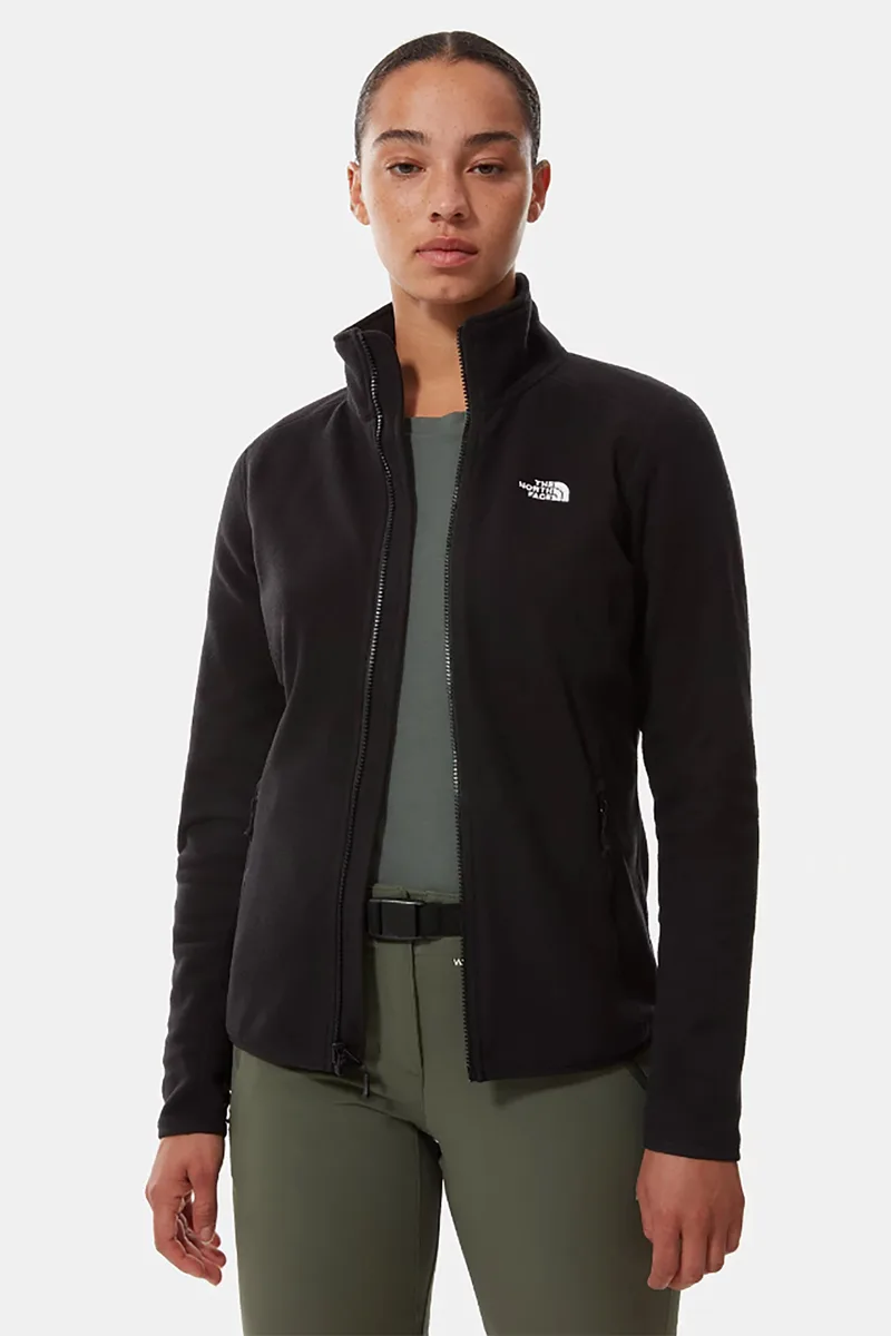 The North Face γυναικεία ζακέτα φούτερ "100 Glacier Full-Zip Fleece" - NF0A5IHOJK31 Μαύρο
