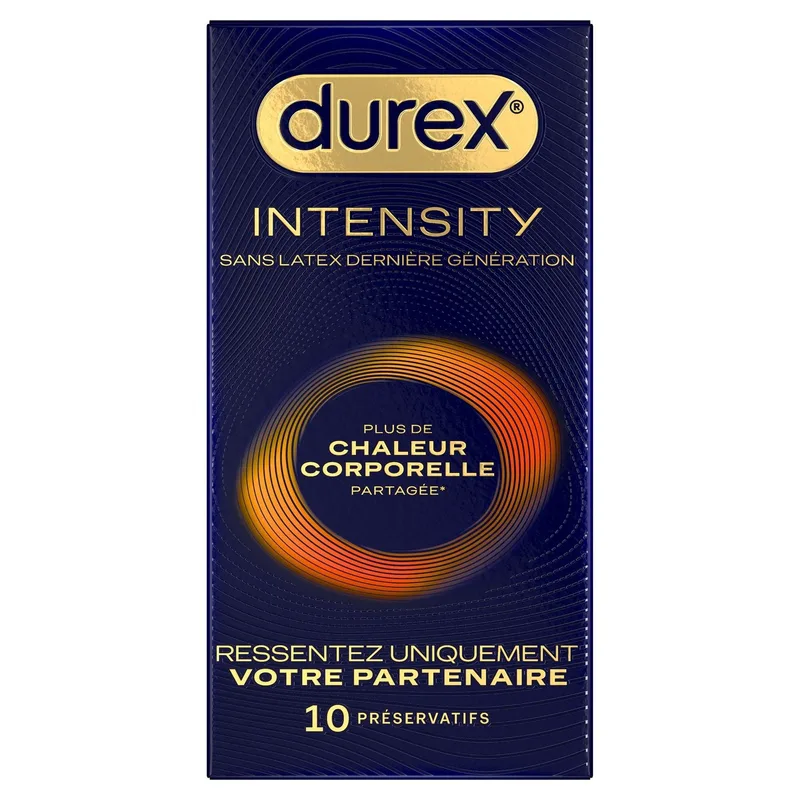 Durex Intensity Condoms Latex Free Shared Body Heat 10pcs