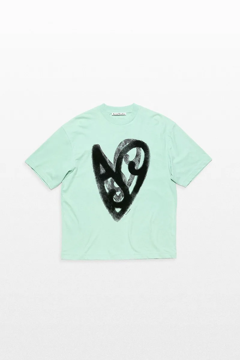 ACNE STUDIOS Ανδρικό Πράσινο Logo T-shirt