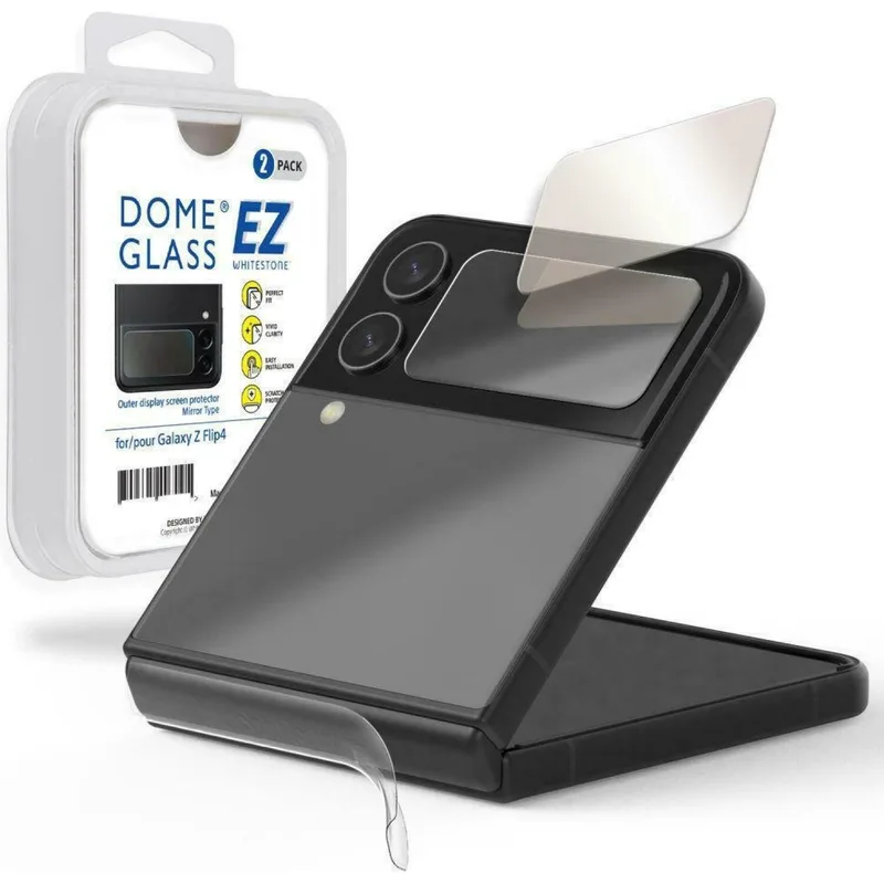 Tempered Glass Samsung Galaxy Z Flip4 Whitestone Ez Glass 2 Τεμάχια (8809365407095)