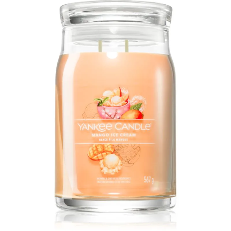 Yankee Candle Mango Ice Cream αρωματικό κερί Υπογραφή 567 γρ