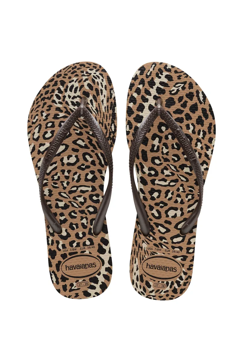 Havaianas γυναικείες σαγιονάρες "Slim Animals" - 4103352 Καφέ