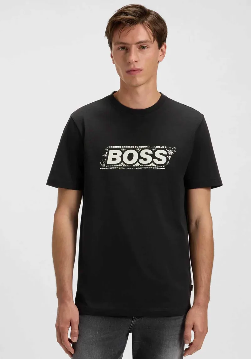 BOSS Κοντομάνικη T-shirt της σειράς Te Wheel - 50546381 001 Black