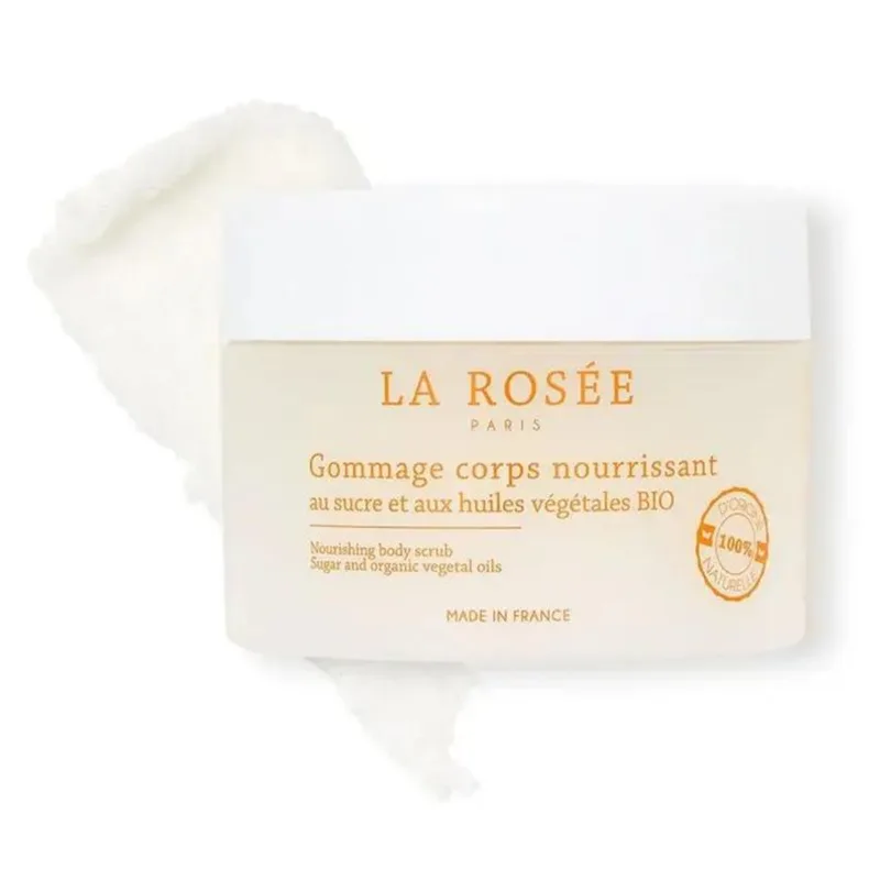 LA ROSÉE Rechargeable Nourishing Body Scrub with Organic Sugar and Vegetable Oils 200g