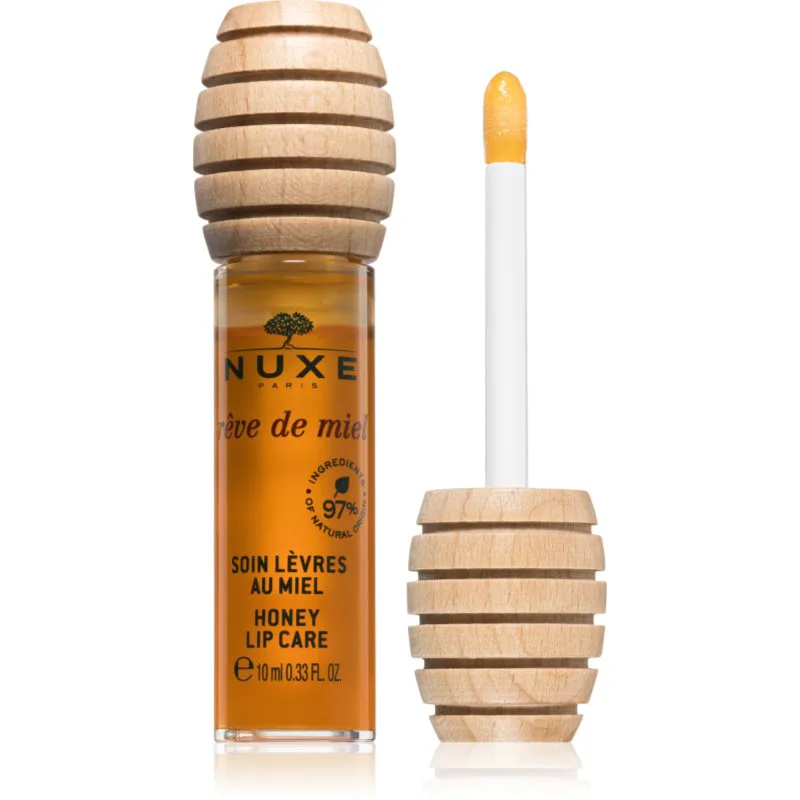 Nuxe Rêve de Miel Honey Lip Care θρεπτικό βάλσαμο για τα χείλη σε συσκευασία δώρου 10 ml
