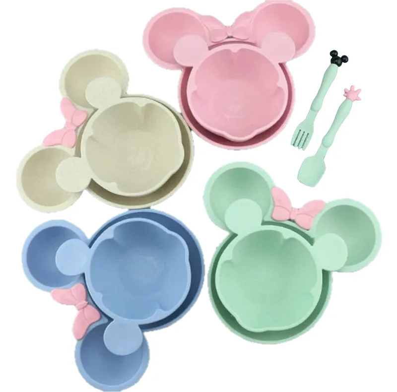 Σετ φαγητού Minnie - Mickey με μπολάκι Μπεζ