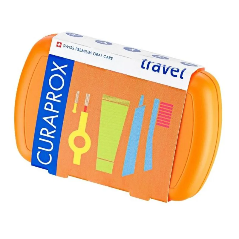 Curaprox Travel Set Πορτοκαλί Σετ Ταξιδίου Στοματικής Φροντίδας σε Πορτοκαλί Χρώμα 1 Τεμάχιο