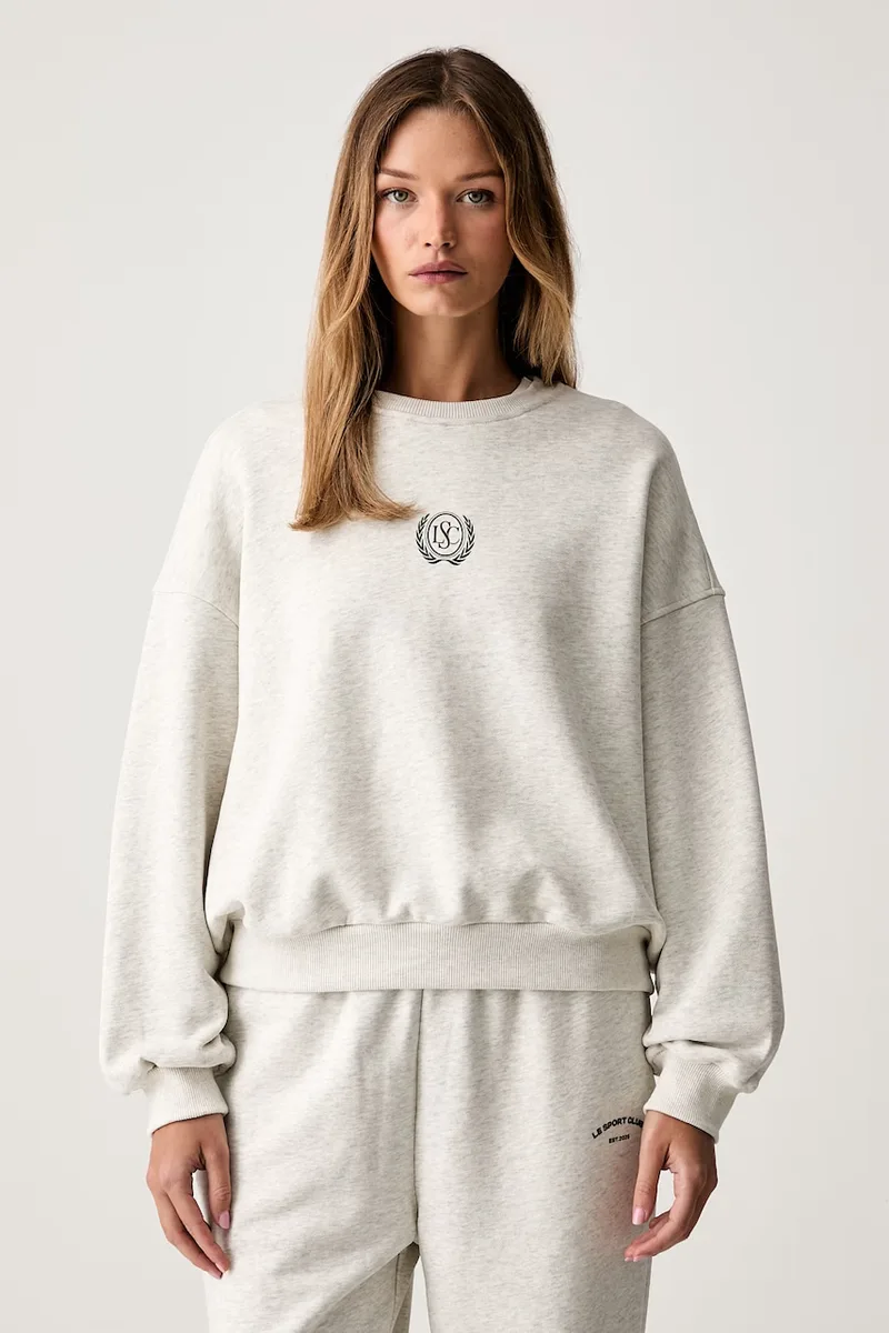 Le Privé μπλούζα γυναικεία βαμβακερή VARSITY CREWNECK