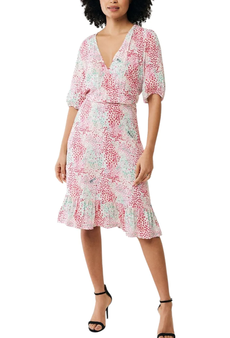 Φόρεμα Mexx Wrap dress TU0633033W-Aqua Green Γυναικείο
