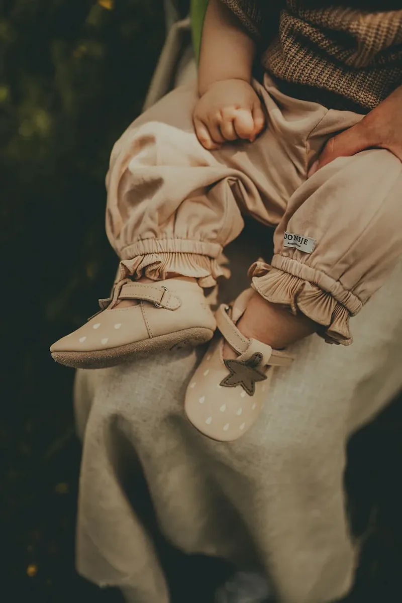 Βρεφικά παπούτσια σουέτ Donsje Nanoe Shoes Strawberry