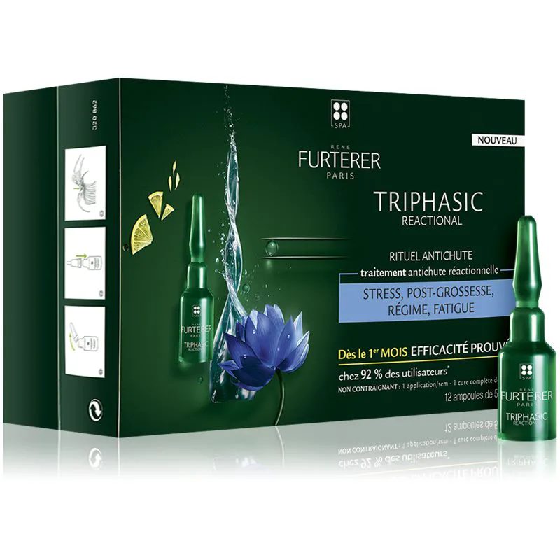 René Furterer Triphasic Reactional ολοκληρωμένη φροντίδα για απώλεια μαλλιών από αντίδραση 12x5 ml