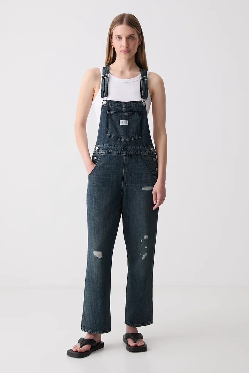 Levi's σαλοπέτα ντένιμ Γυναικεία VINTAGE OVERALL