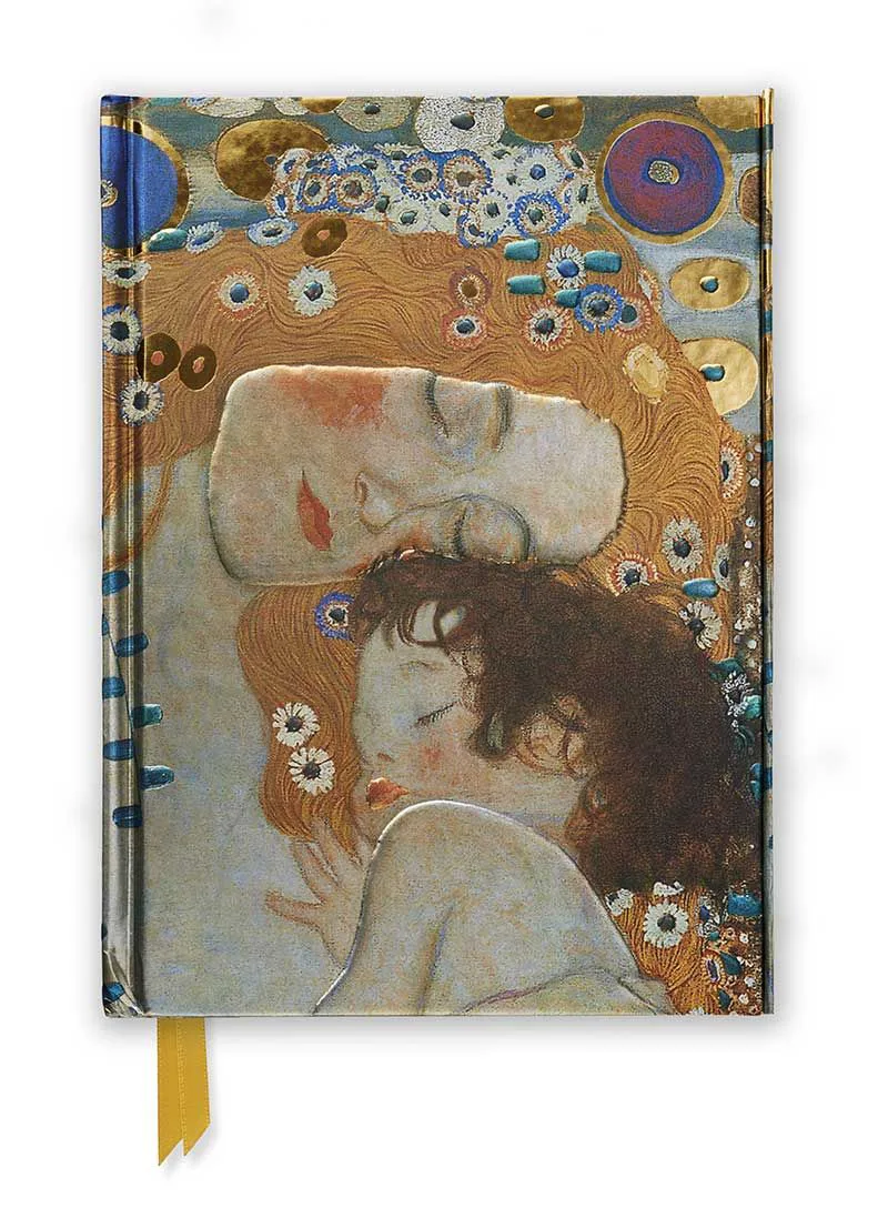 Σημειωματάριο A5 με μαγνήτη Flame Tree Foiled Blank: Gustav Klimt - Three Ages of Woman