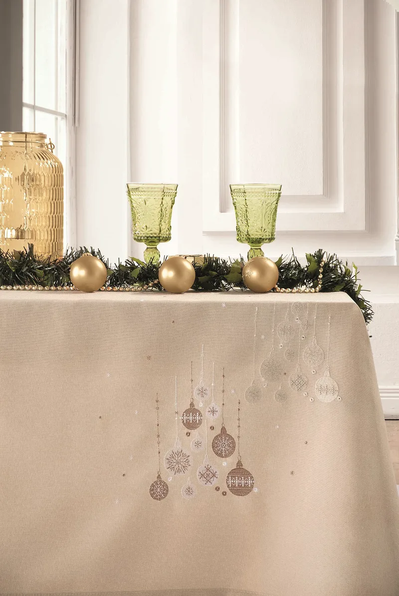 Χριστουγεννιάτικο Τραπεζομάντηλο Polyester 140x180εκ. Spirit Makis Tselios (Ύφασμα: Polyester) - Makis Tselios - 501710123456