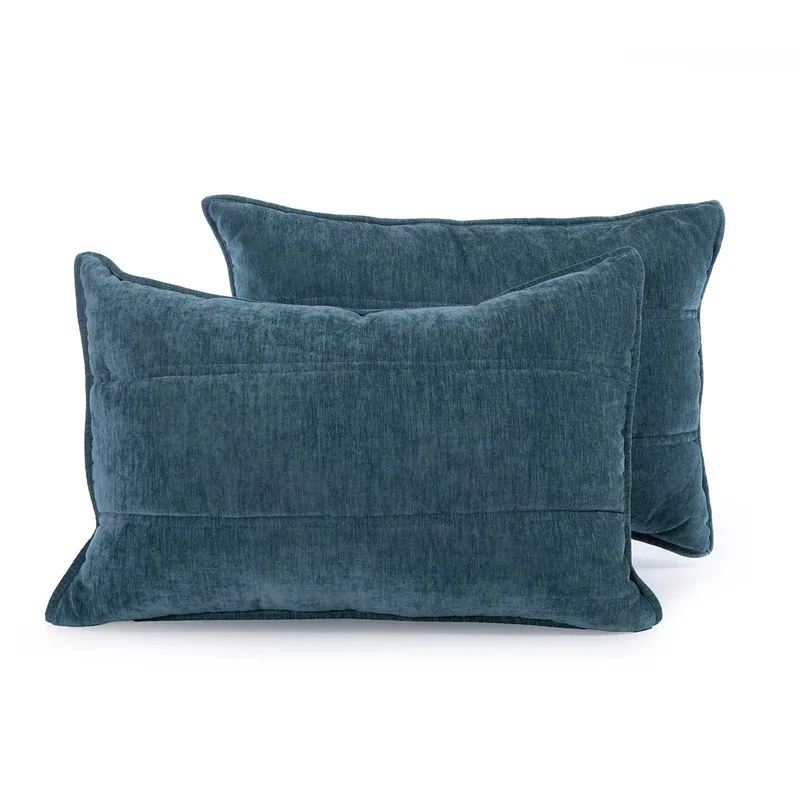 Ζεύγος Μαξιλαροθήκες Καπιτονέ (52x72) Nef-Nef Homeware Premium Paradise Green