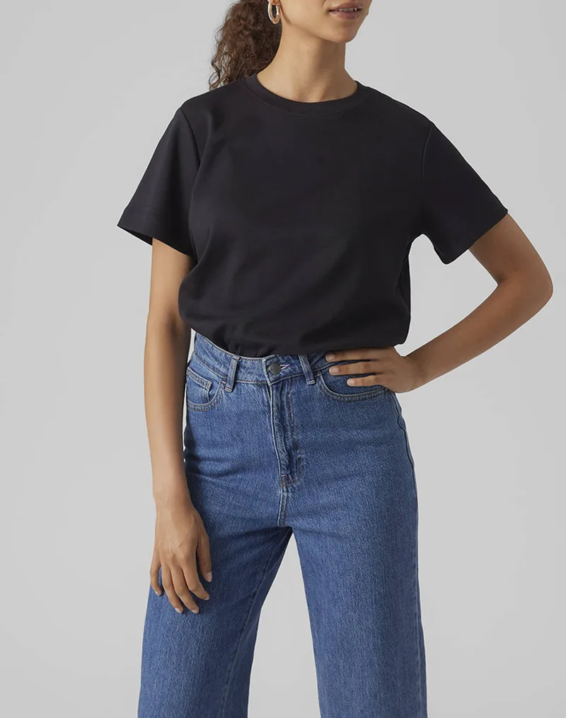 AWARE AWNAIMA SS O-NECK T-SHIRT NOOS 10294544-BLACK Black