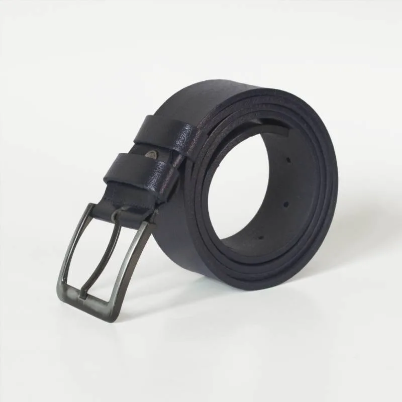 Ζώνη Casual (4cm φάρδος) δερμάτινη - Dark Blue