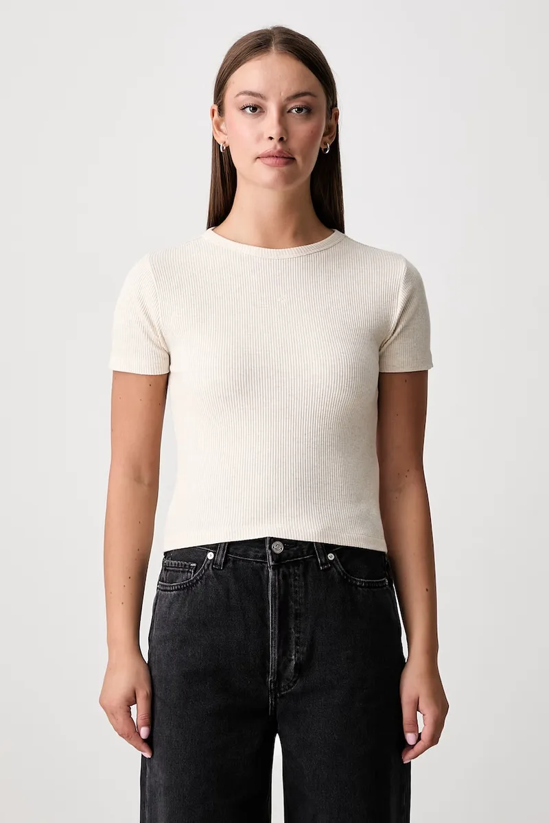 Scotch & Soda crop top γυναικείο βαμβακερό με ελαστάν