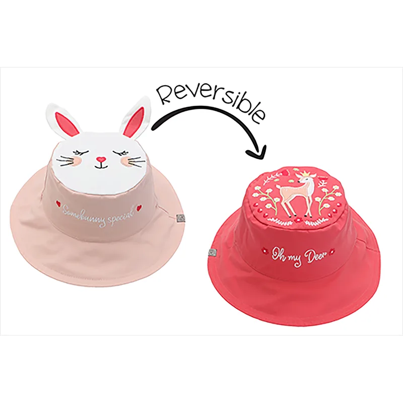 Καπέλο Διπλής Όψης UPF50 2-4Ετών Bunny-Deer FlapJackKids FJKSH818M (Μέγεθος: 2-4 Ετών) - FlapJackKids - FJKSH818M