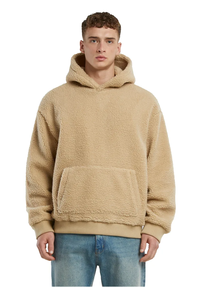 Oversized Teddy Hoodie Urban Classics TB7265 unionbeige