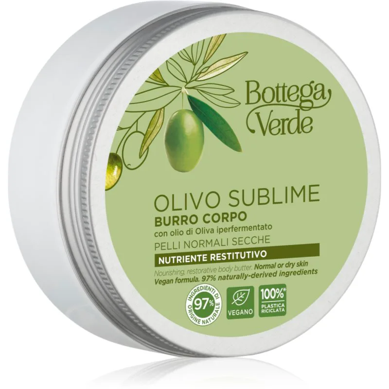 Bottega Πράσινο Olivo Sublime θρεπτικό βούτηρο για το σώμα με ελαιολάδο 150 ml