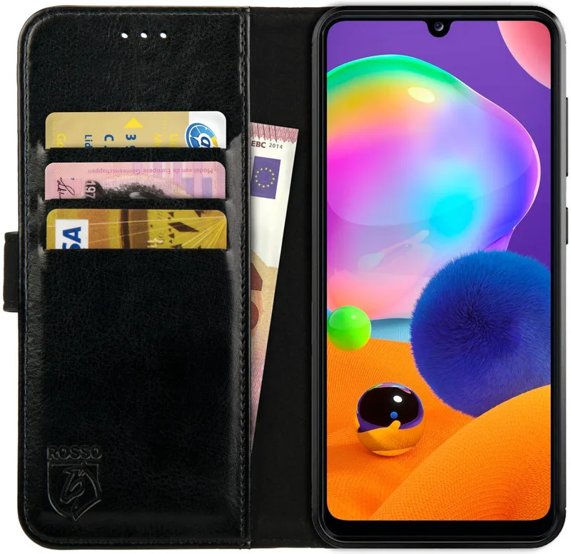 Κόκκινο Element PU Θήκη Πορτοφόλι Samsung Galaxy A31 - Black (8719246262722)
