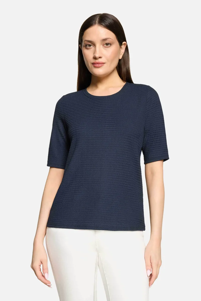 Betty Barclay γυναικείο Τ-shirt με ανάγλυφο σχέδιο - 2783/1863 Μπλε Σκούρο