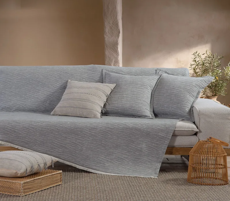 Ριχτάρι Τριθέσιου Nef-Nef Zebra Grey 170x300