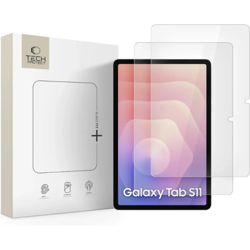 Tempered Glass Samsung Galaxy Tab S11 11" X730 / X736 Tech-Protect Glass Fit+ Αντιχαρακτικό Γυαλί Προστασίας Οθόνης 2 Τεμάχια - Clear (5906302332601)