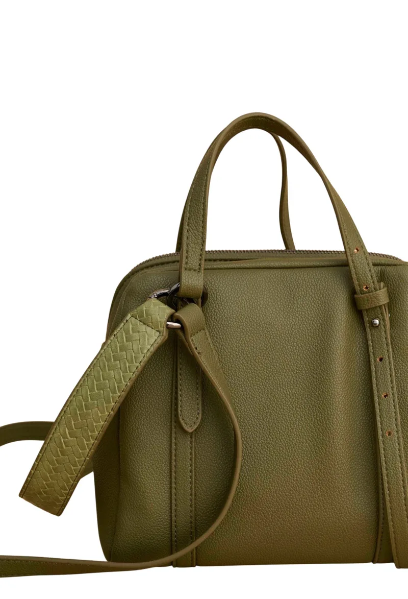 Τσάντα Χειρός Attrattivo Με Δερμάτινη Όψη 9T23446-KHAKI Γυναικείο