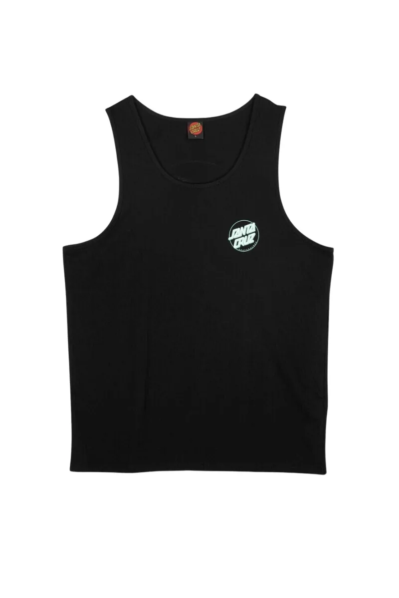 SANTA CRUZ Αμάνικη Μπλούζα Ανδρική Partial Dot Tank Top - Μαύρη-SCA-VST-0834-BLACK