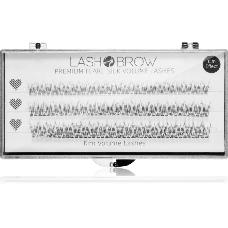 Lash Brow Premium Flare Silk Lashes τεχνητές βλεφαρίδες Kim Volume Lashes 1 τμχ