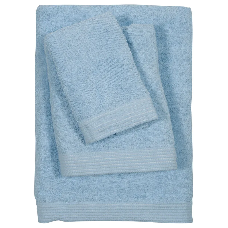 Πετσέτες Μπάνιου (Σετ 3τμχ) Das Home Best Line 0586 Ciel 480gsm